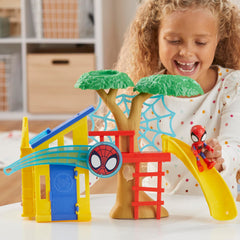 Hasbro Spidey Playground flip-down solar panel — interactive detail boost
