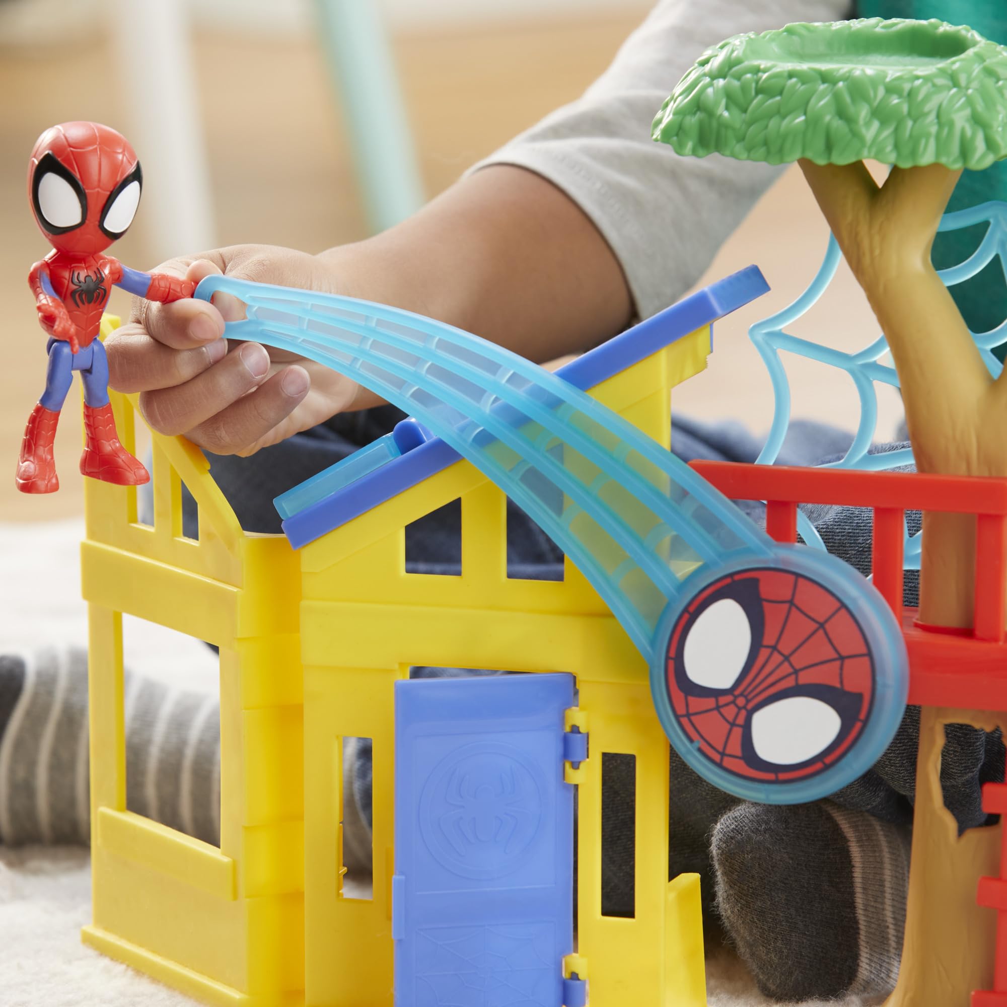 Hasbro Spidey Playground slide — smooth climb and descent fun