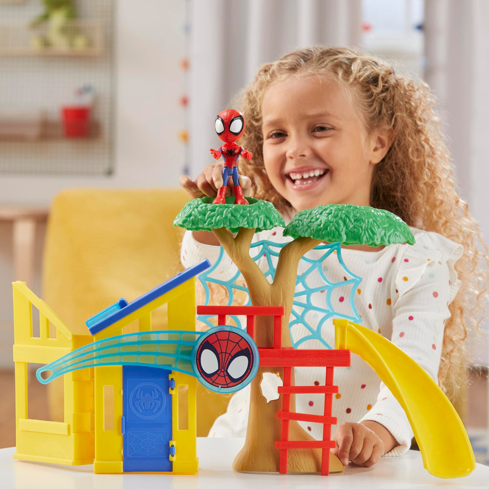 Hasbro Spidey Playground tree platforms — elevated play for dramatic adventures