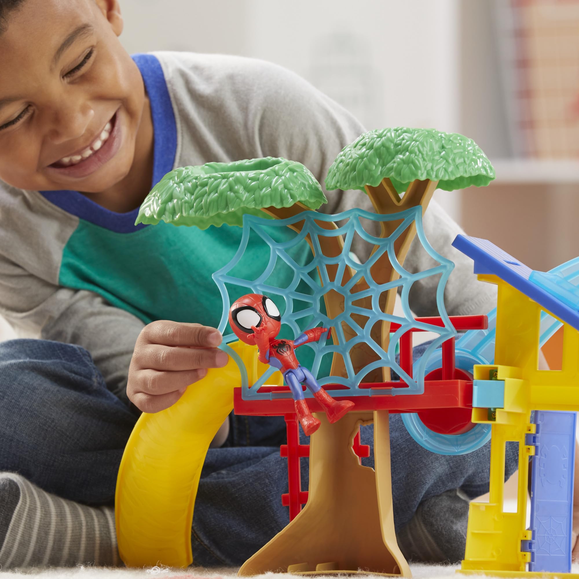Hasbro Spidey Playground web jail — encourages rescue and pretend capture stories