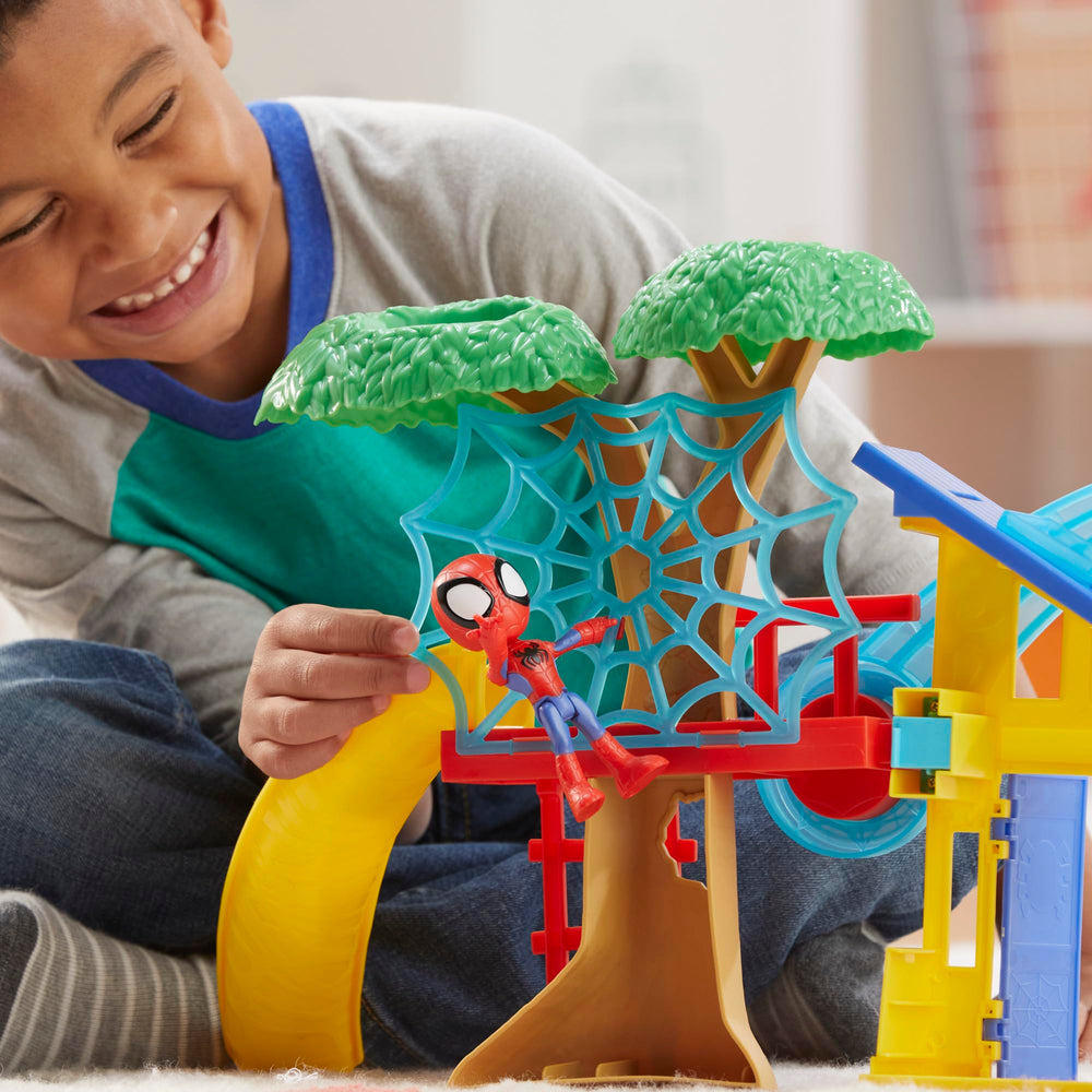 Hasbro Spidey Playground web jail — encourages rescue and pretend capture stories