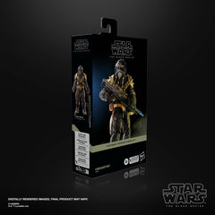 Hasbro Star Wars Black Series Krrsantan joins epic display with other figures.