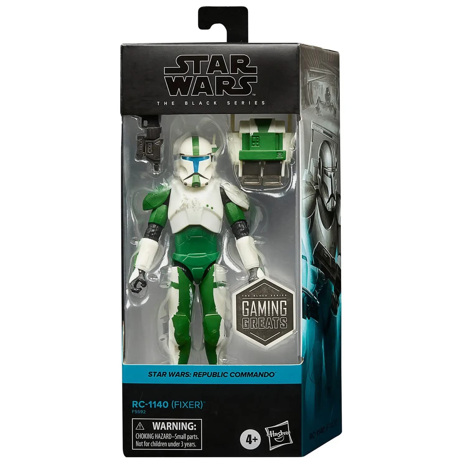 Hasbro Star Wars Black Series RC-1140 figure front view for display and collection