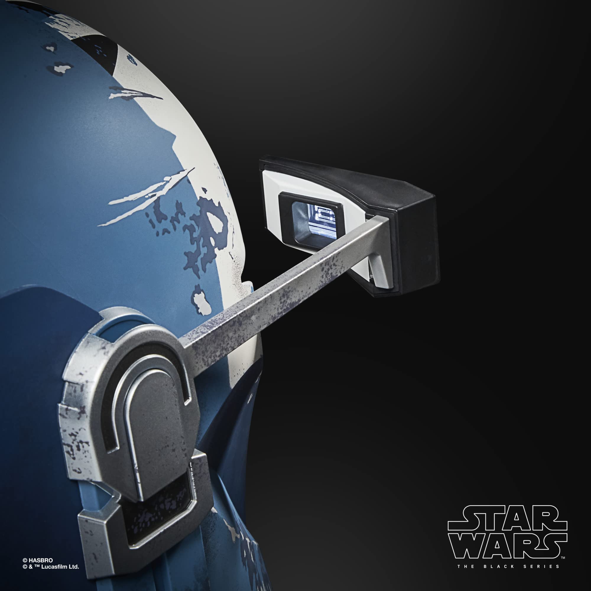 Hasbro Star Wars Bo-Katan helmet electronic features enhance collections and events.