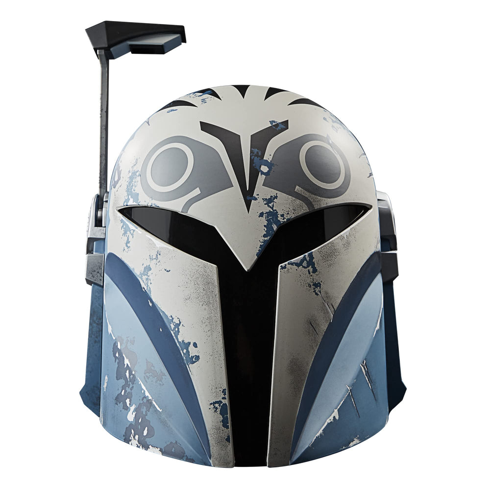 Hasbro Star Wars Bo-Katan helmet with LED lights for authentic cosplay and display.