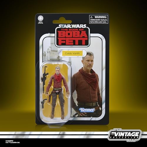 Hasbro Star Wars Cobb Vanth figure long-blaster accessory enhances display options.