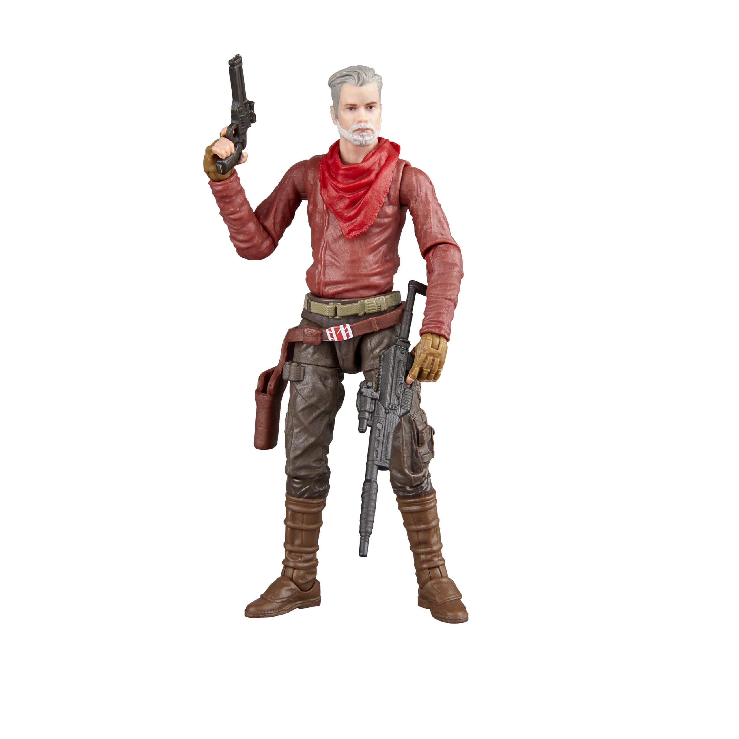 Hasbro Star Wars Cobb Vanth figure front view, premium deco for display.