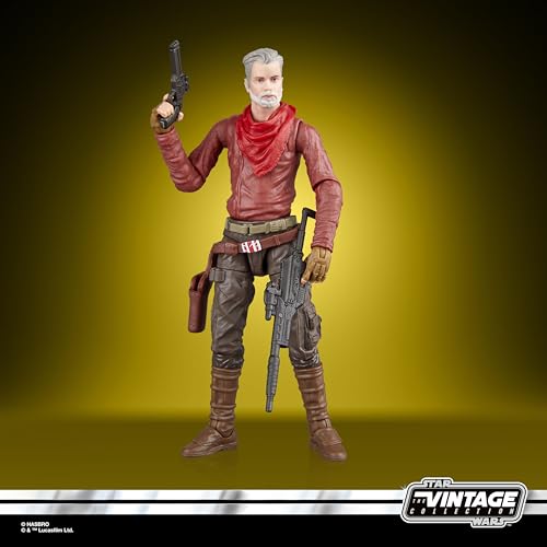Hasbro Star Wars Cobb Vanth figure poseable arms enable dynamic display.