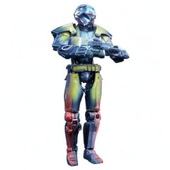 Mandalorian-inspired pose for dramatic Star Wars display