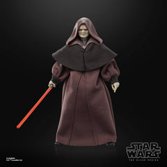 Hasbro Darth Sidious with lightsaber enables authentic battle poses.