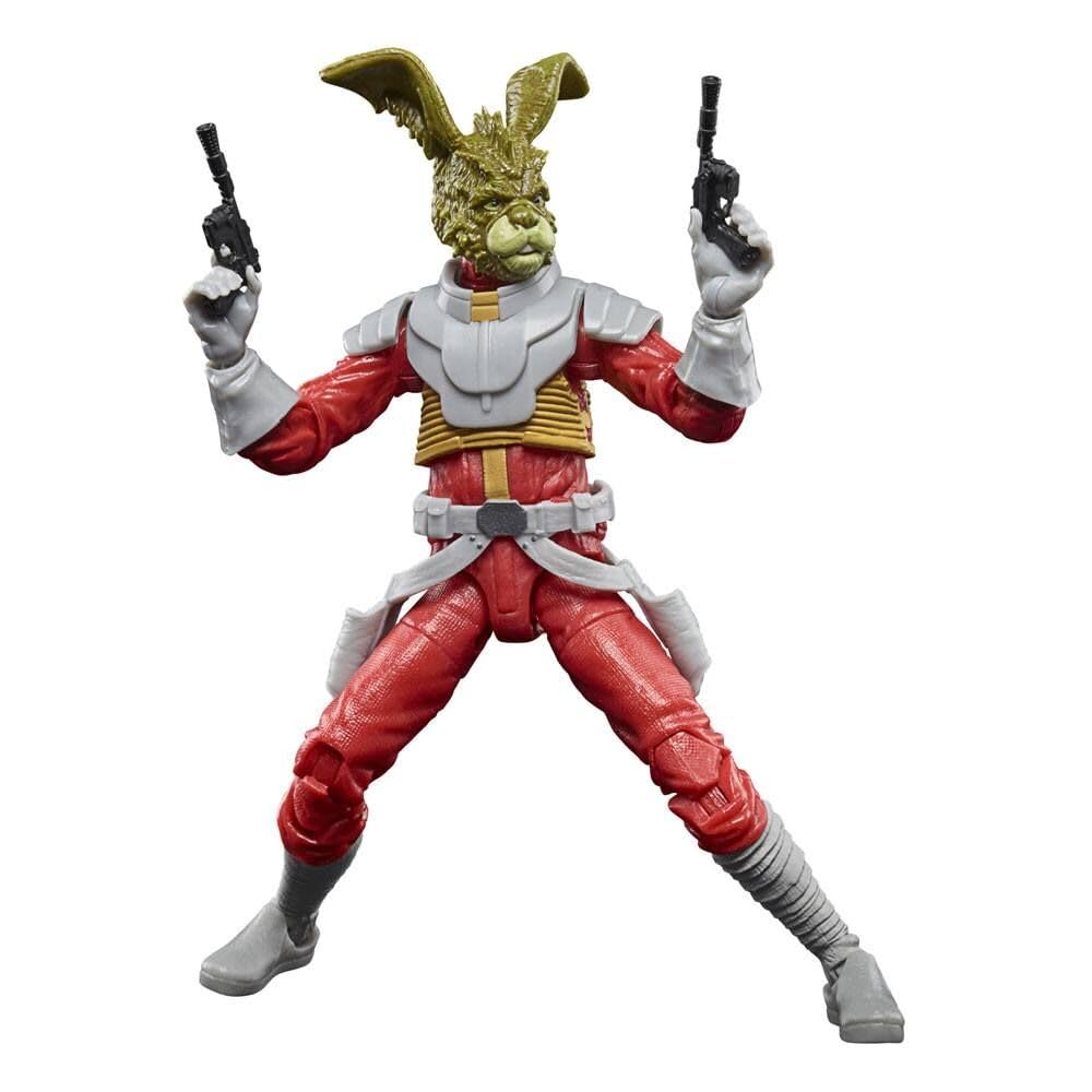 Hasbro Star Wars Jaxxon figure front view, ready for display with iconic green fur and poseable features.