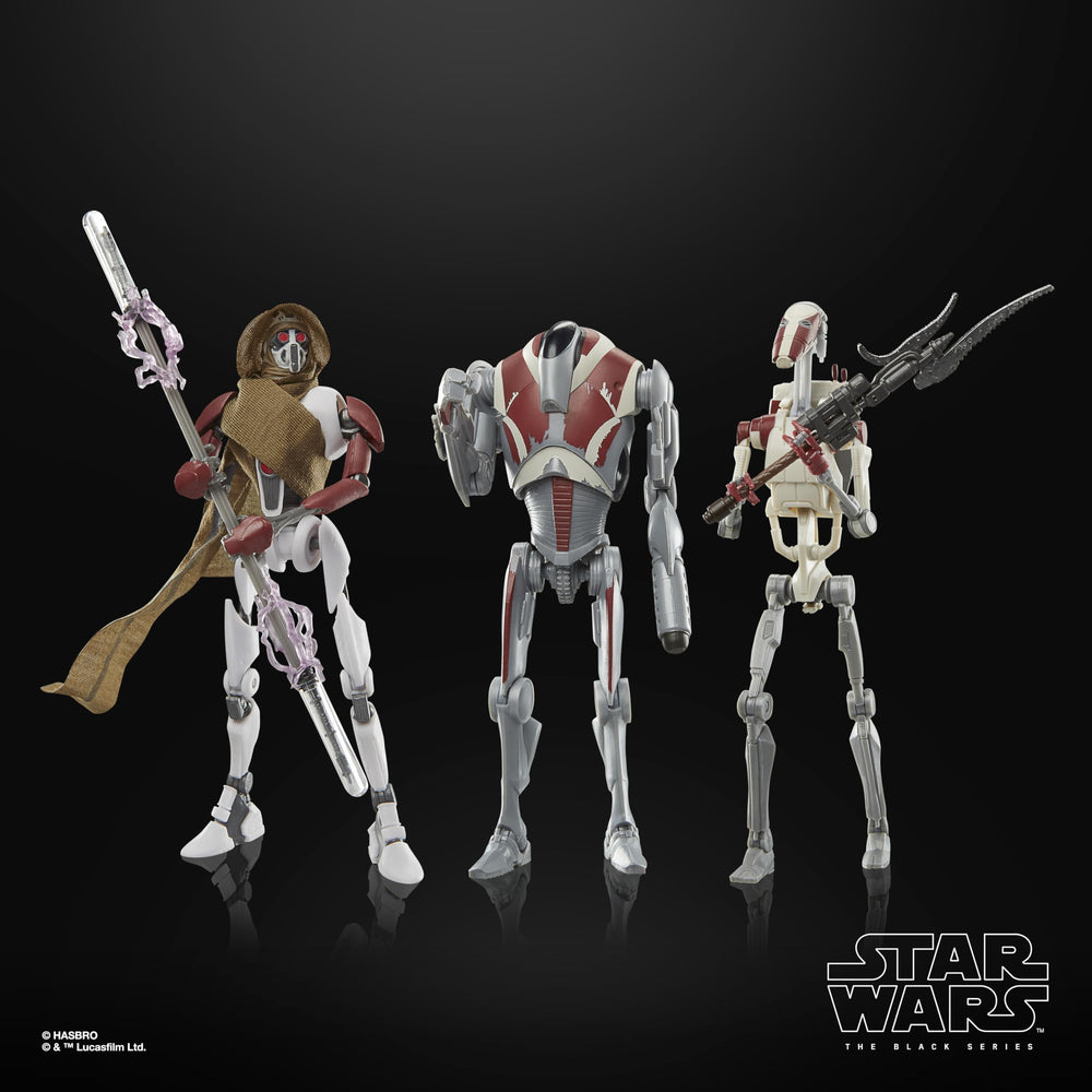 Hasbro action figures with multiple points of movement support dynamic posing.