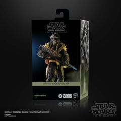 Hasbro Star Wars Krrsantan articulation pose shows movable head, arms, and legs.