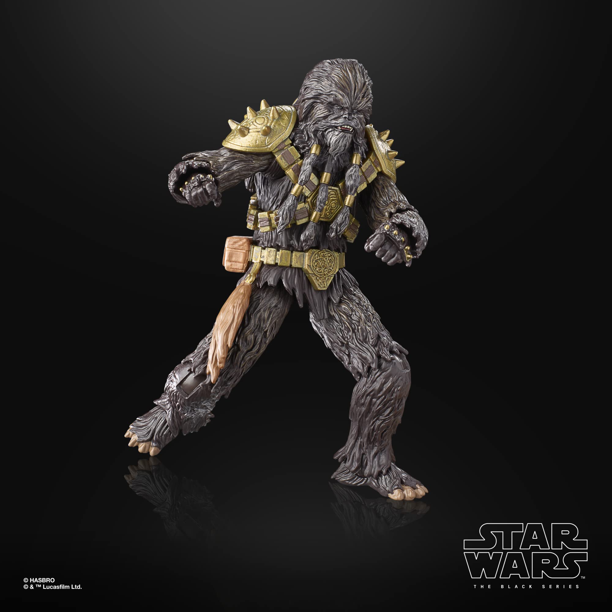 Hasbro Star Wars Krrsantan detailed deco captures character presence and texture.