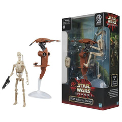 Hasbro Star Wars STAP Battle Droid 6in figure for dynamic shelf display.