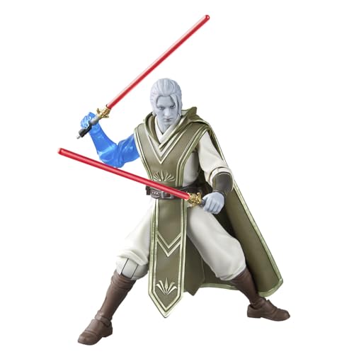 Hasbro STAR WARS The Black Series accessories set enhances storytelling on shelf.