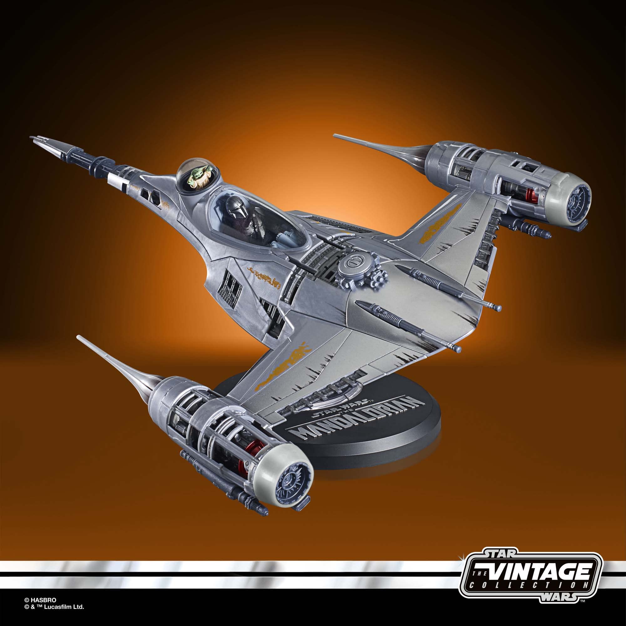 Hover stand for dynamic display and action-ready poses.