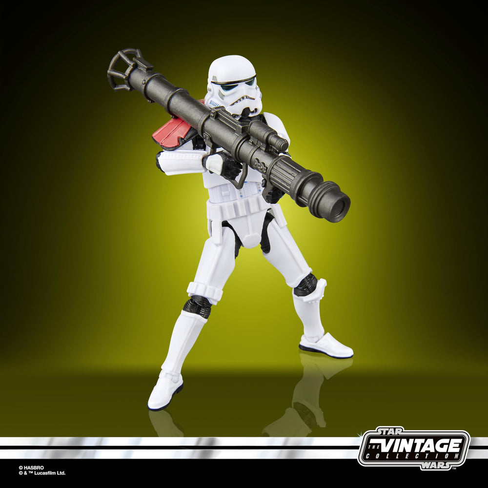 Hasbro Star Wars Vintage Collection Rocket Launcher Trooper side profile display