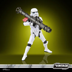 Hasbro Star Wars Vintage Collection Rocket Launcher Trooper side profile display