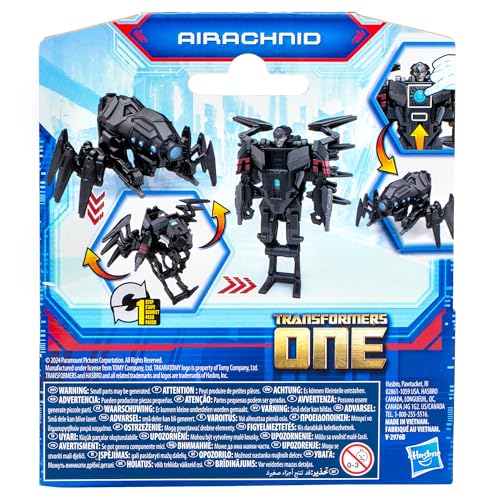 Airachnid stands as a 4-inch robot ready for action battles
