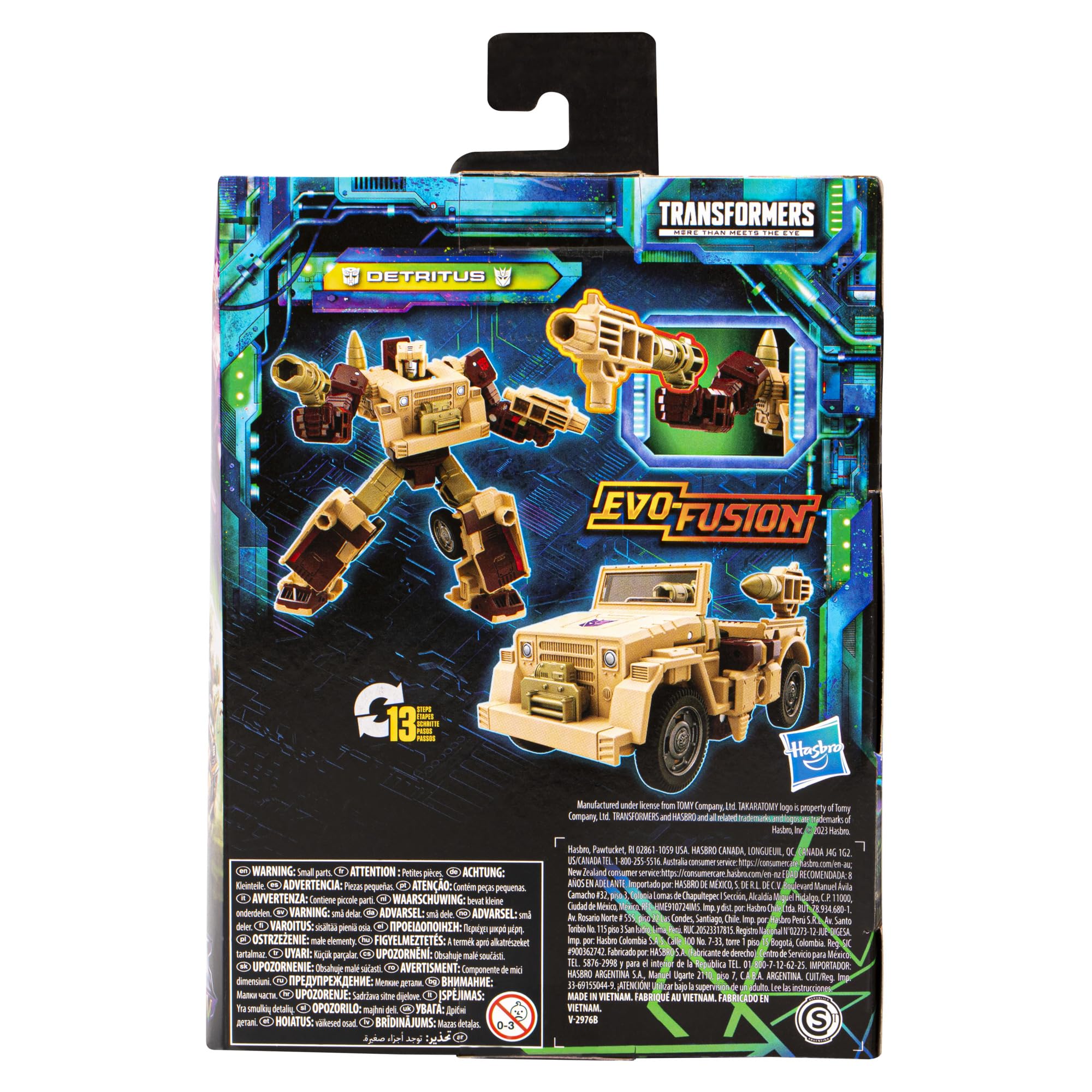 Detritus with two blaster accessories attached for versatile mode play