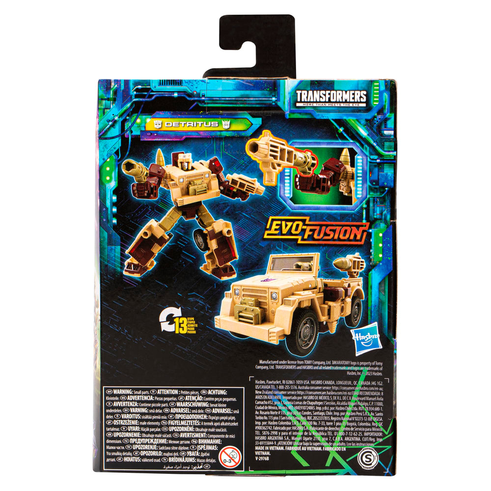 Detritus with two blaster accessories attached for versatile mode play