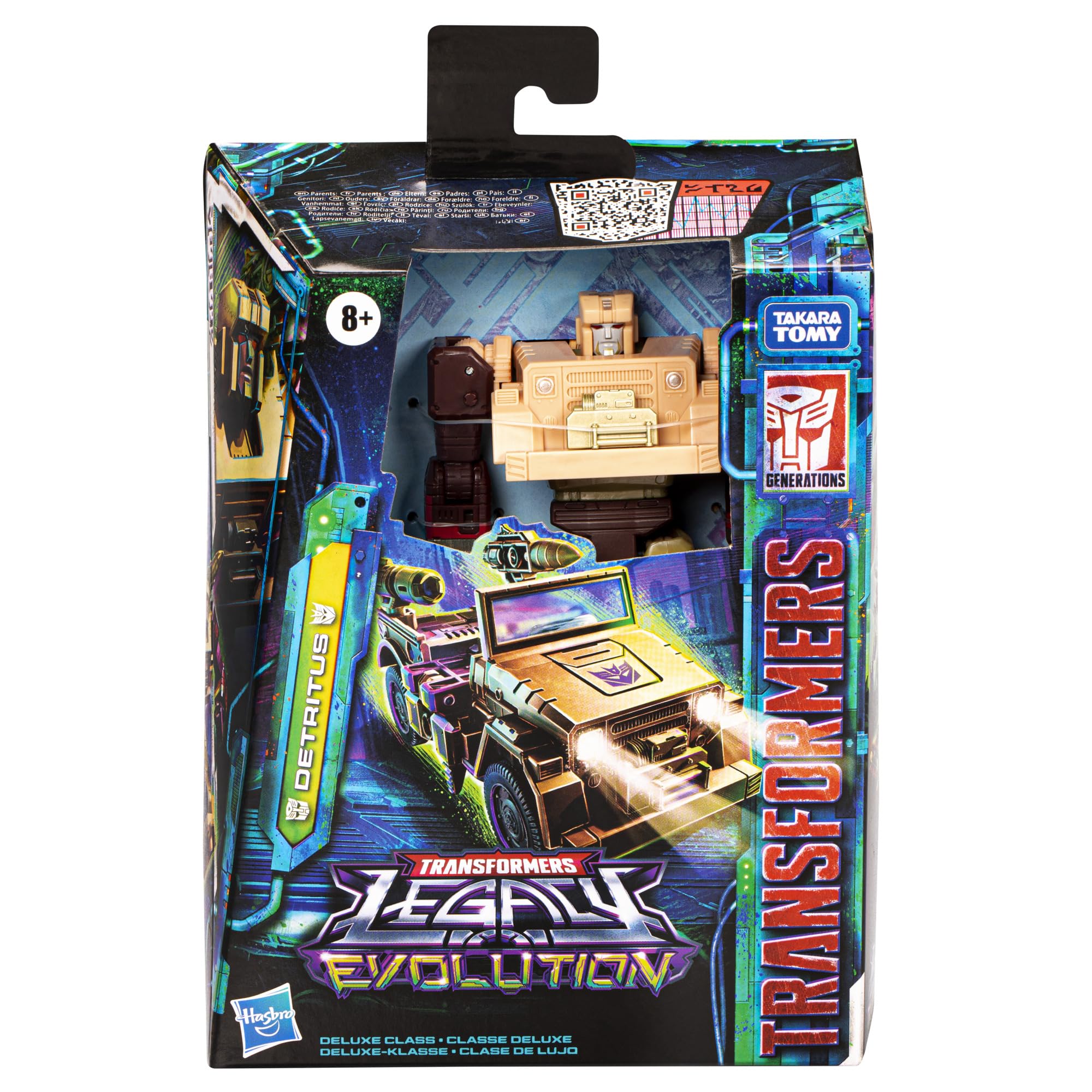 Hasbro Transformers Detritus in vehicle mode ready for high-speed adventures