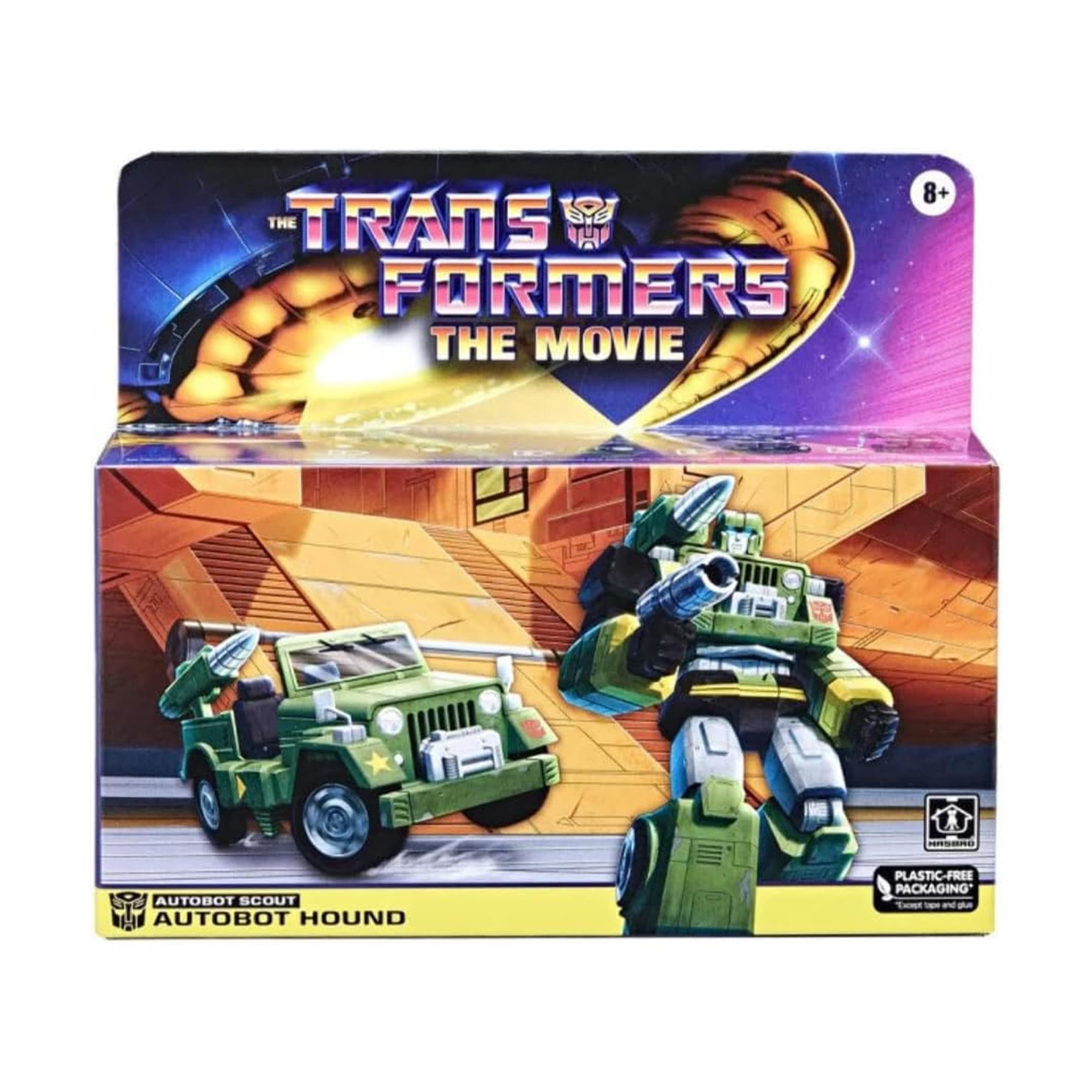 Hasbro Transformers Hound robot mode emphasizes classic 9-step transformation and poseability