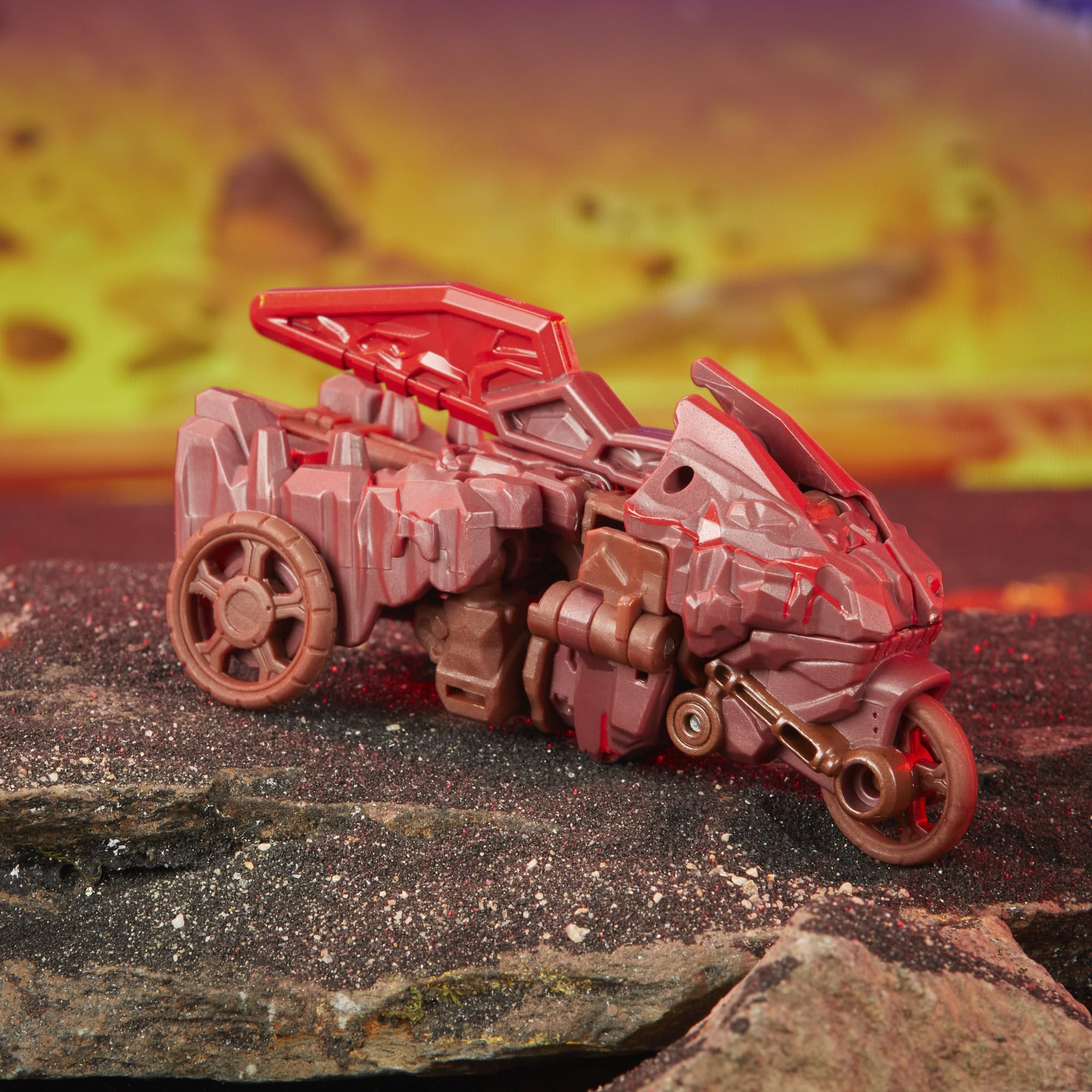 Bouldercrash in 10-step conversion from rock creature to motorcycle