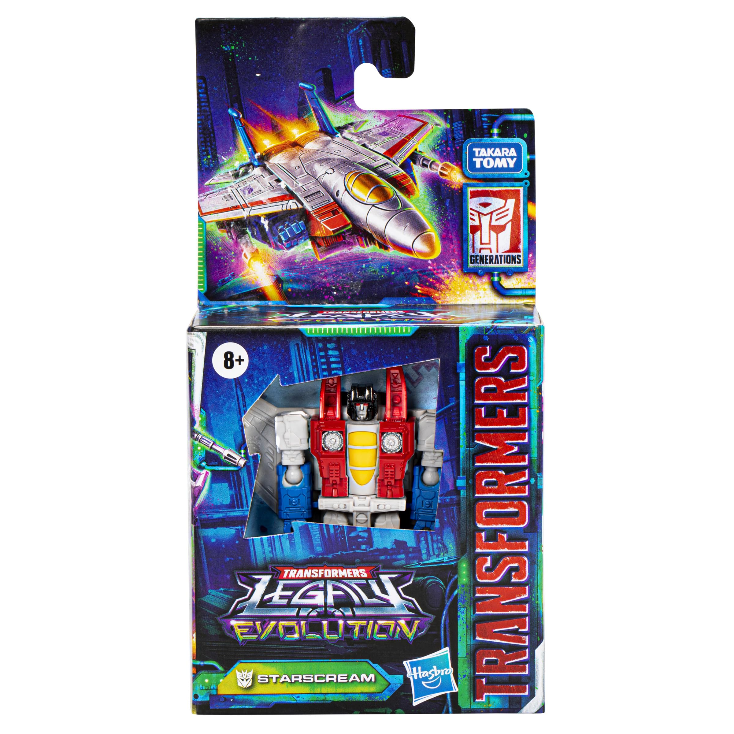 Hasbro Transformers Core Starscream in an action pose for exciting battles.