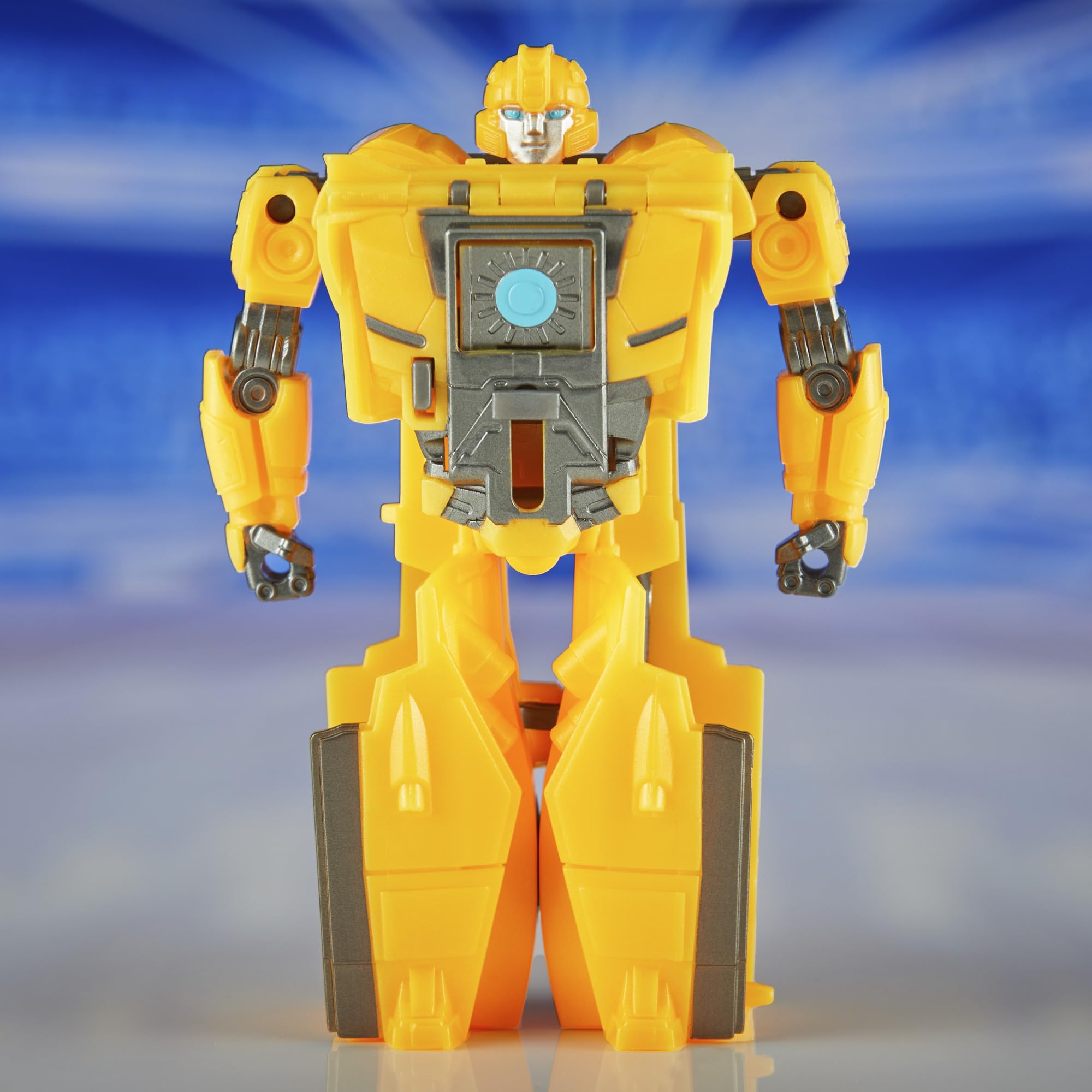 Hasbro Transformers One Cog Changer Bumblebee 1-step transformation in action.
