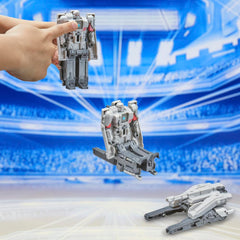 4-inch Megatron figure ideal for small hands during playtime.
