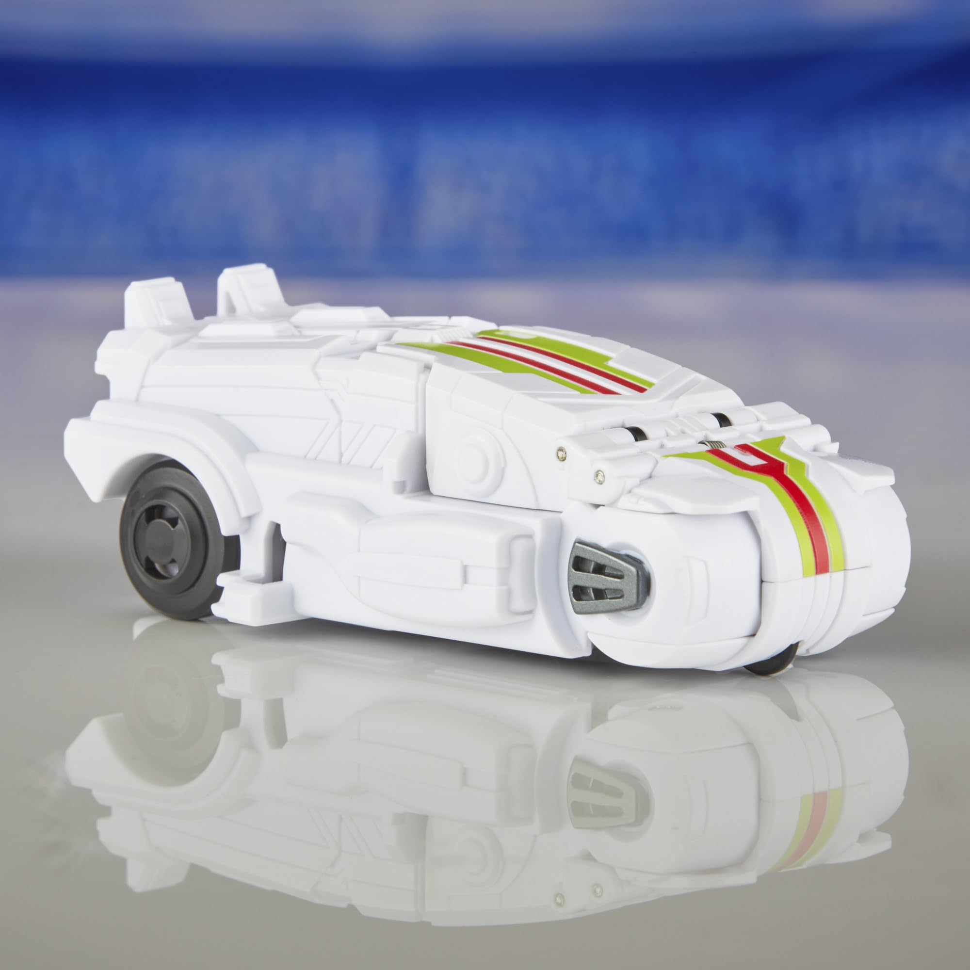 Dynamic battle scene with Hasbro Wheeljack figure for storytelling