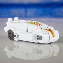 Dynamic battle scene with Hasbro Wheeljack figure for storytelling