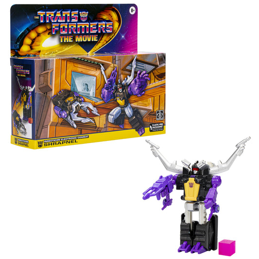 Hasbro Shrapnel with Energon cubes enhances nostalgic playtime and collection value