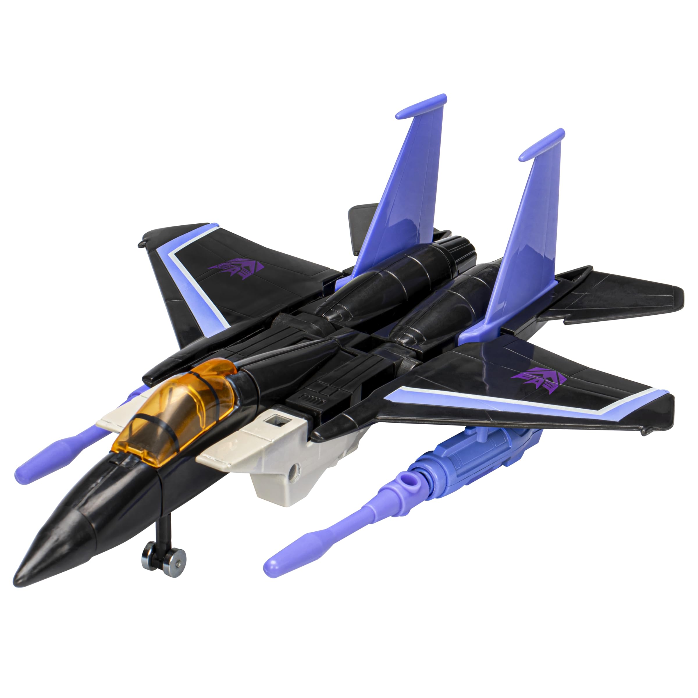 Hasbro Transformers Skywarp with two null-ray accessories for dynamic pretend battles.