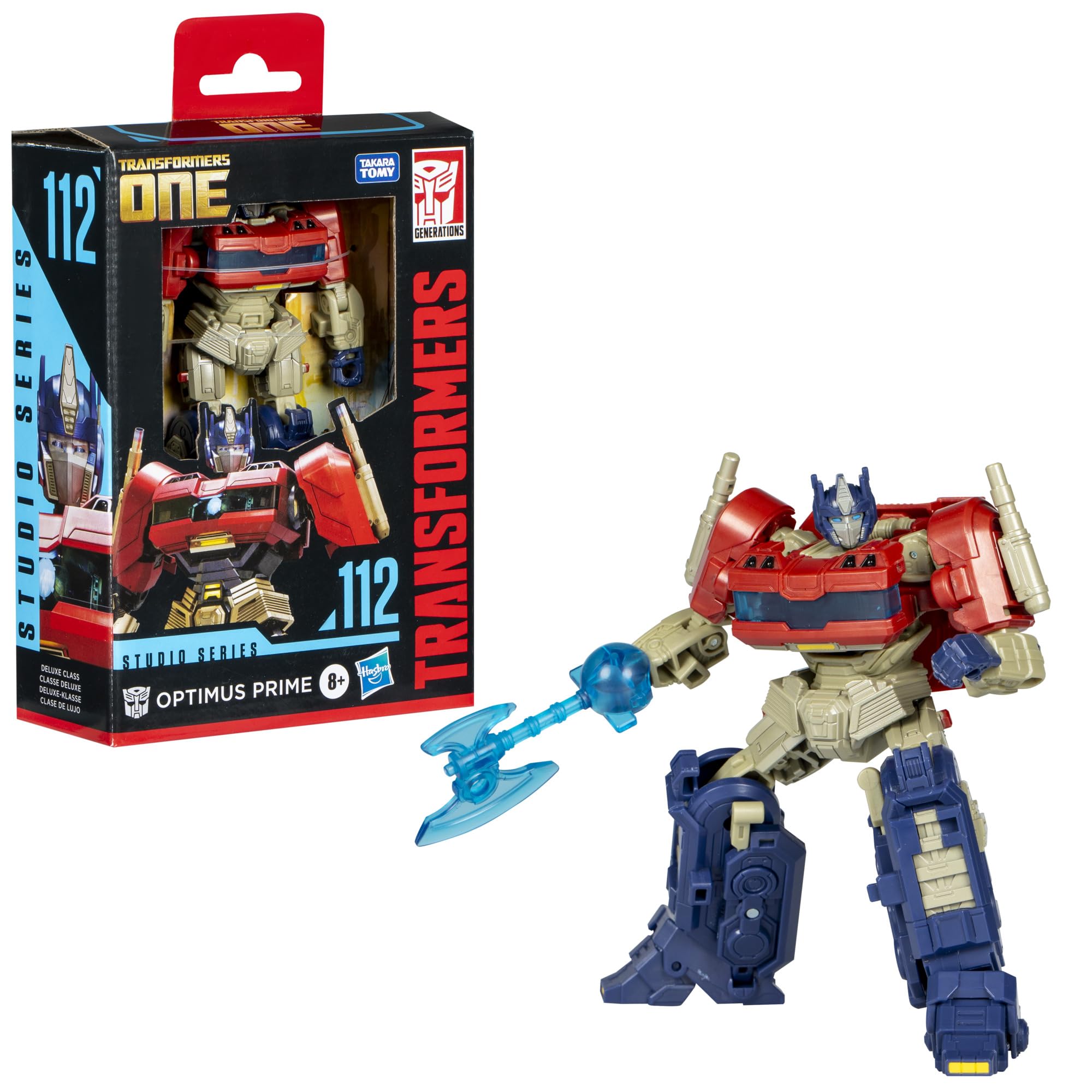 Optimus Prime Cybertronian truck mode with movie-inspired styling by Hasbro.