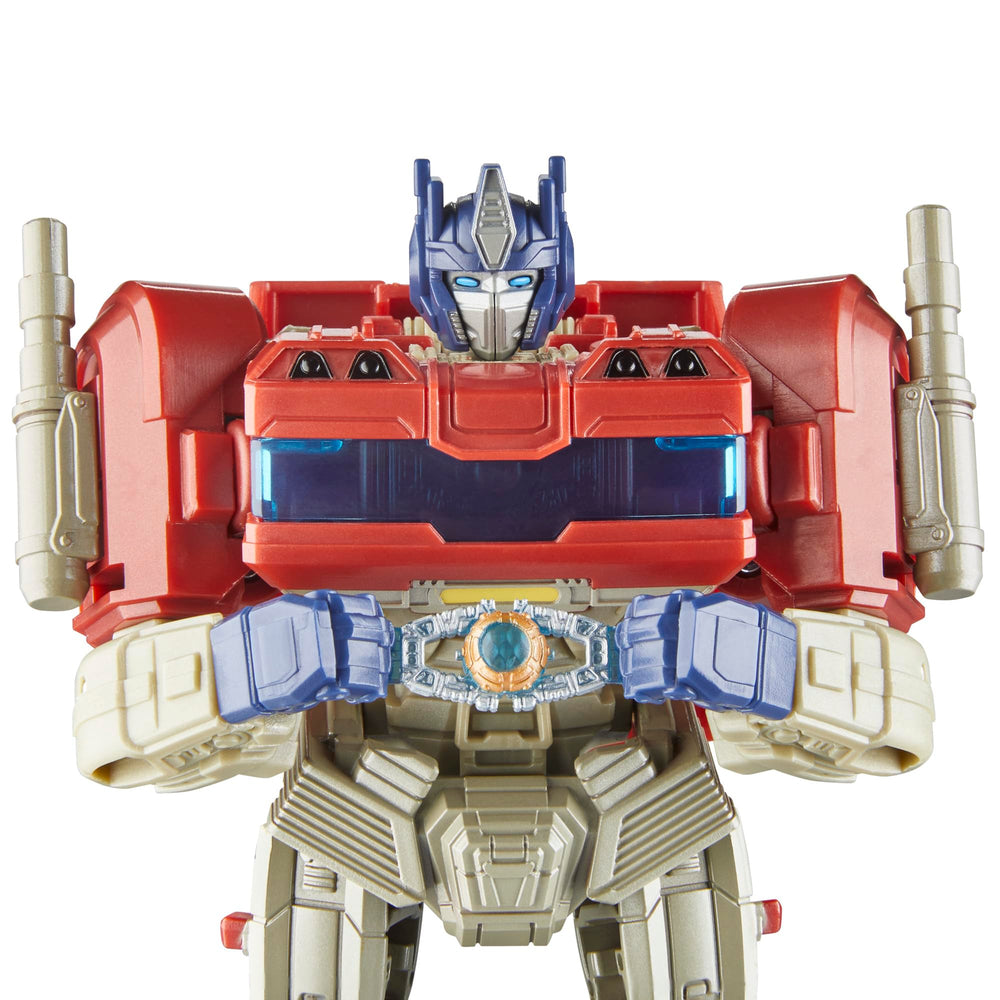 Movie-inspired deco highlights core Transformers universe details.