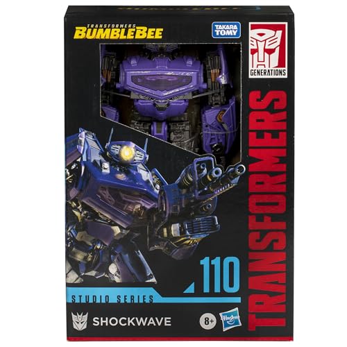 Hasbro Transformers Studio Series Shockwave figure with cannon accessory demonstrates dual-mode play
