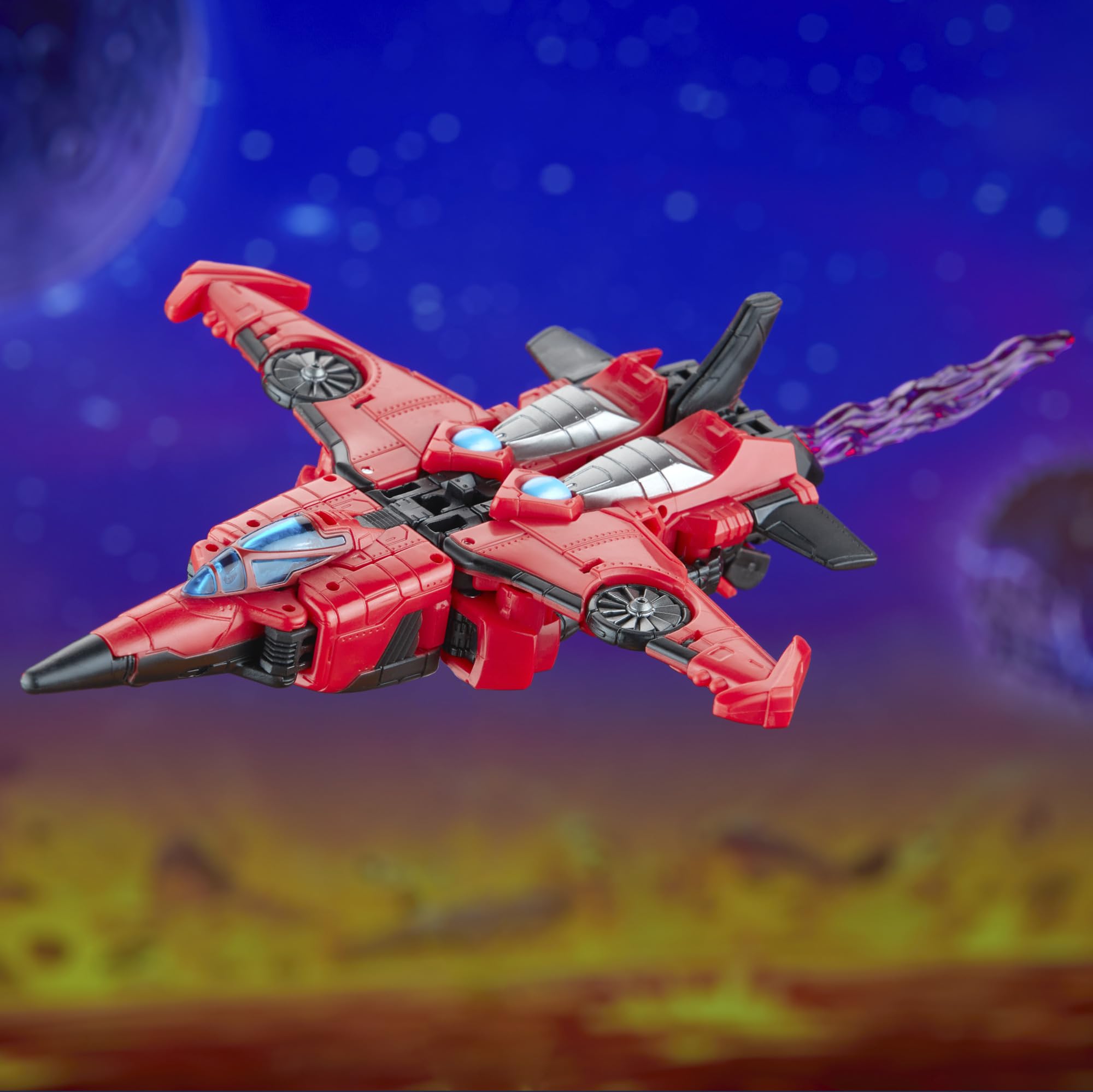 Articulated Windblade head enables expressive head turns for scenes.