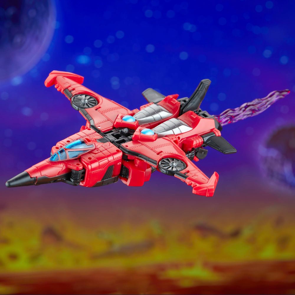 Articulated Windblade head enables expressive head turns for scenes.