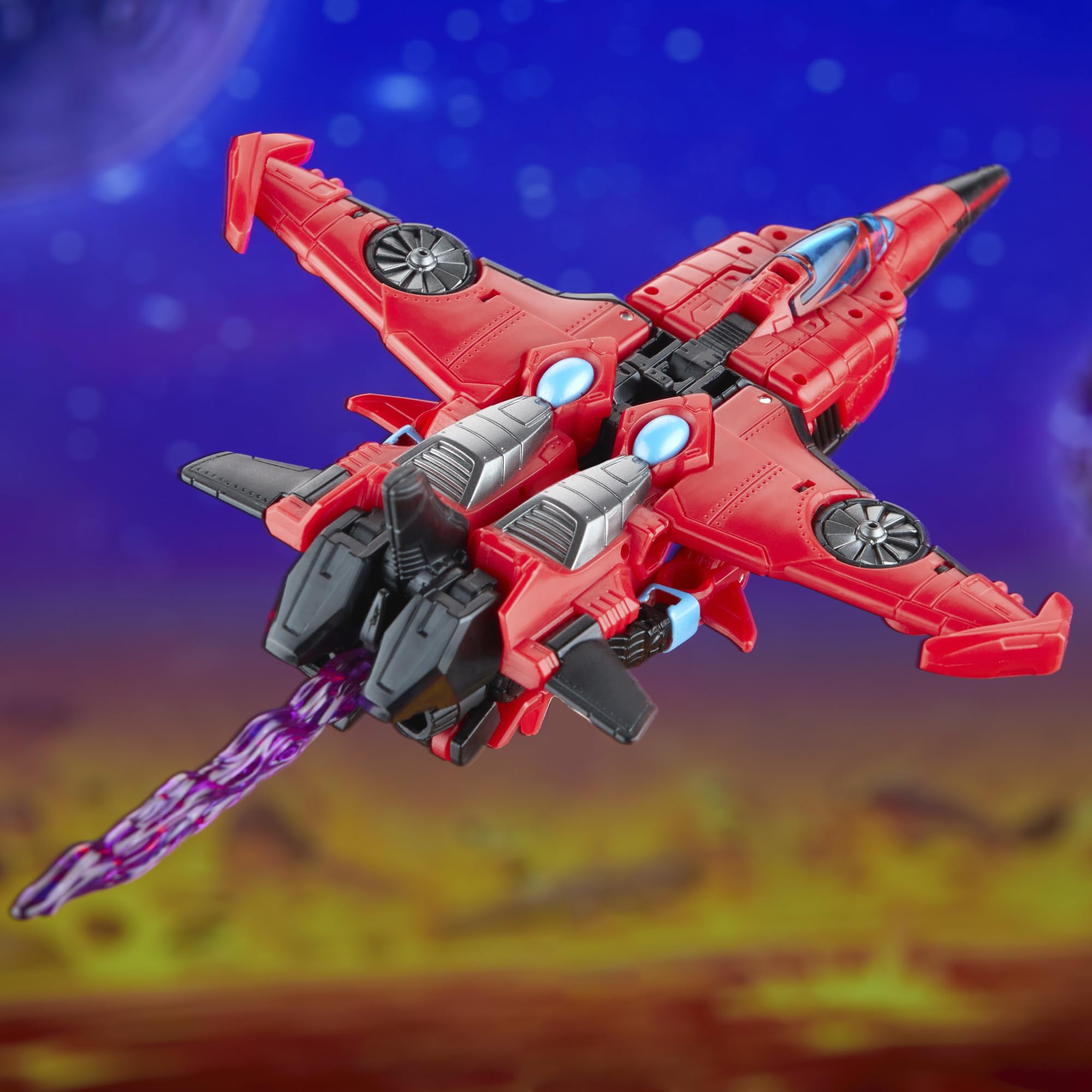 Windblade legs provide stability for heroic poses and jet landings.
