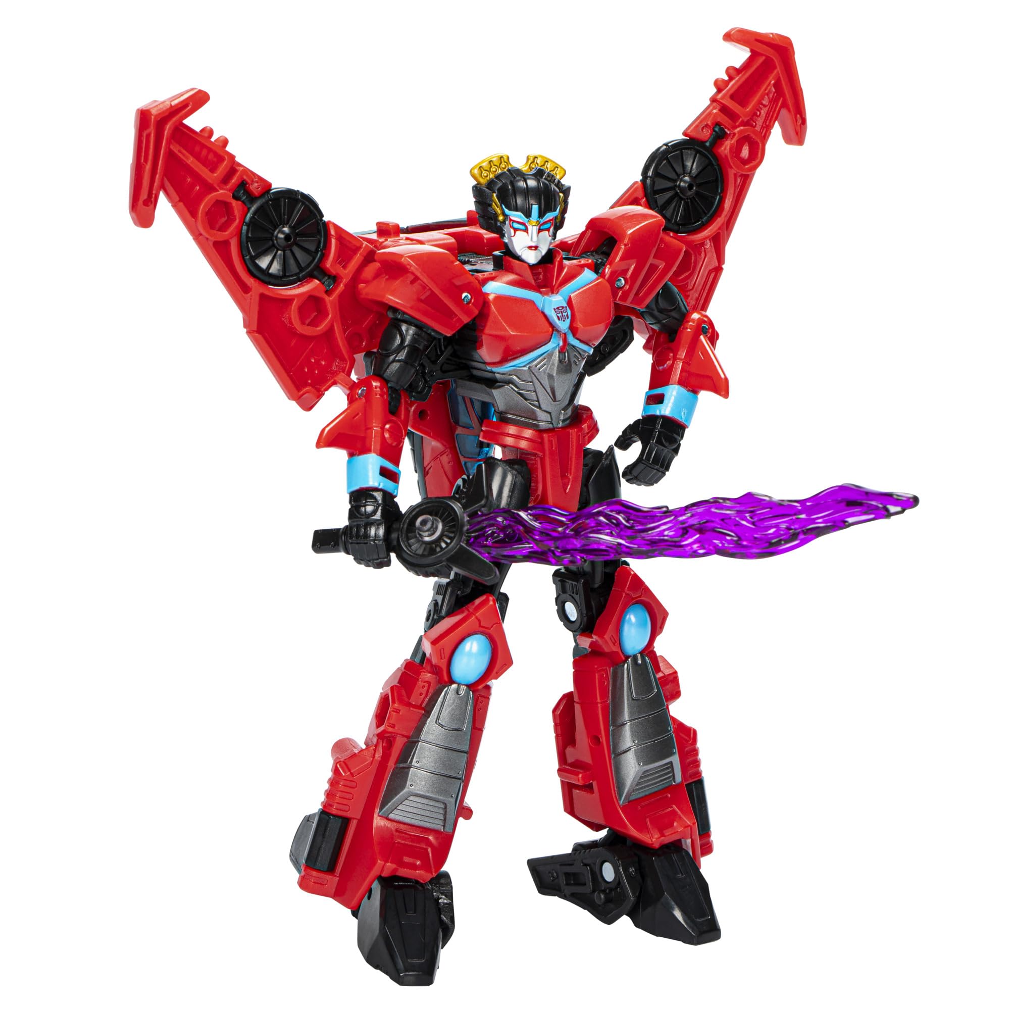 Hasbro Windblade in robot mode with Cyberverse styling for display and action.