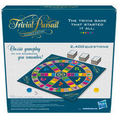 Hasbro Trivial Pursuit classic edition dice for turn order and play pace.