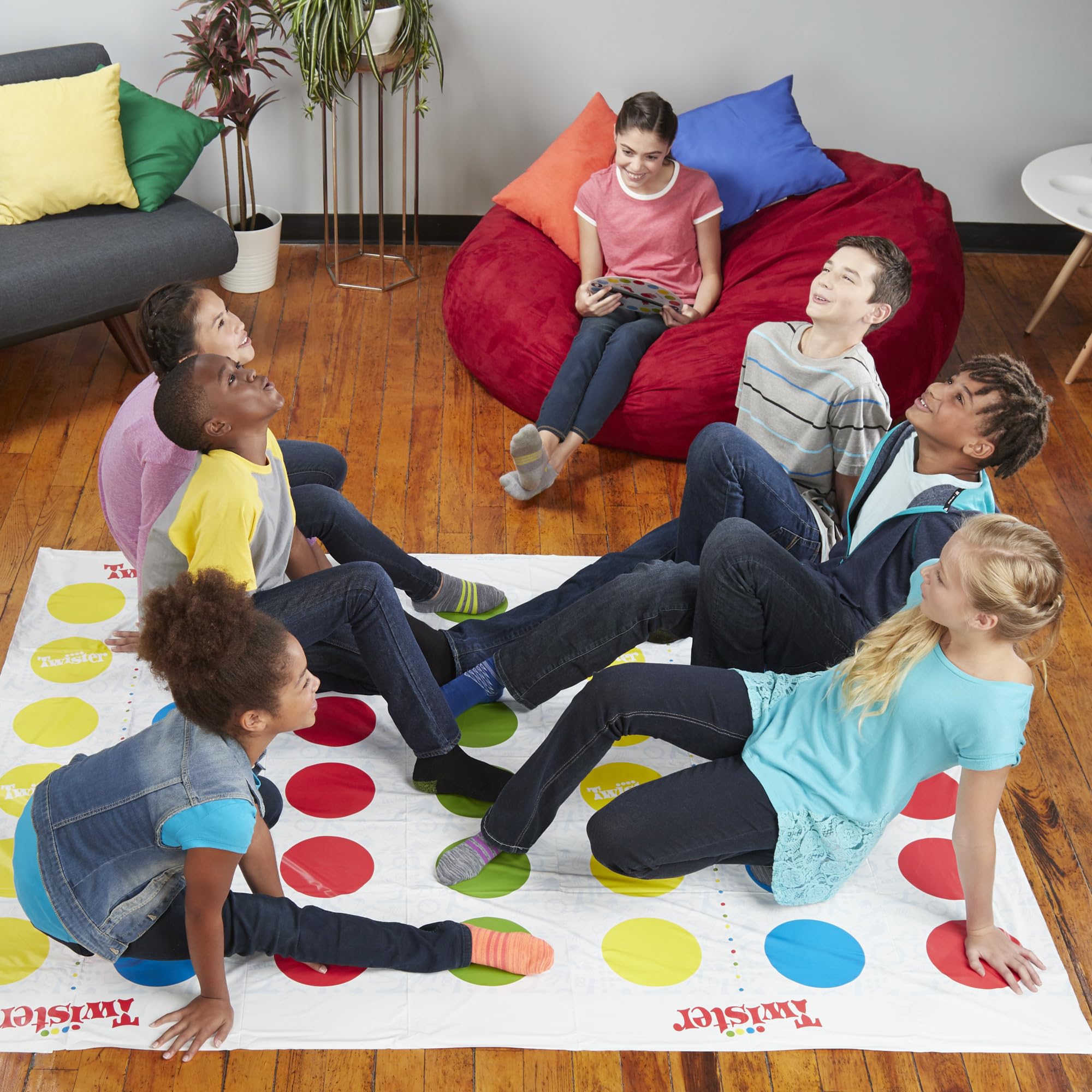Hasbro Twister Ultimate Alexa-compatible option offers hands-free spins.