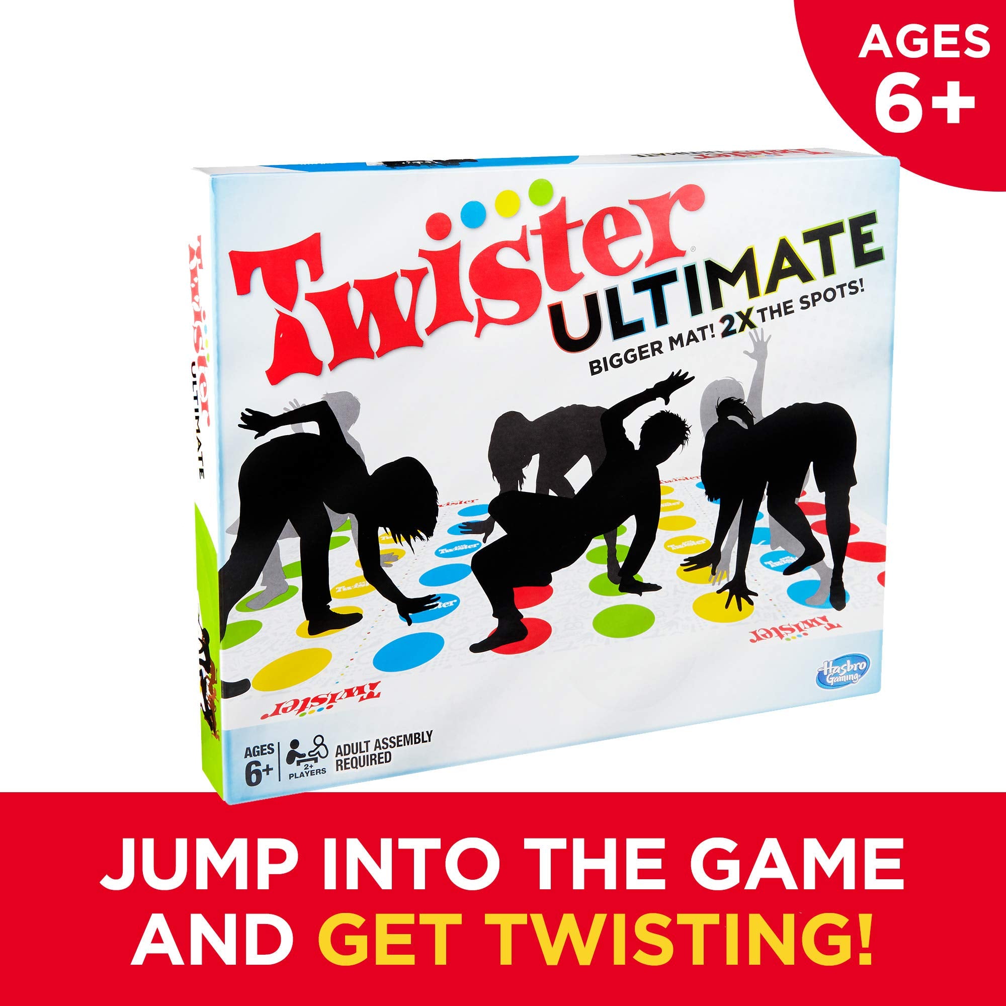 Hasbro Twister Ultimate with more spots for varied poses during games.
