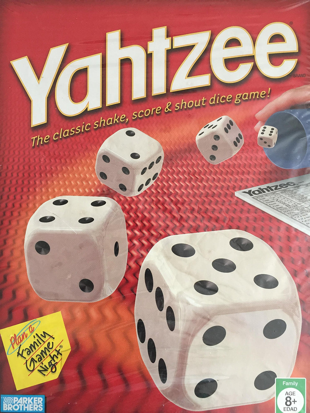 Hasbro Yahtzee dice game dice for family game night, blending luck and strategy