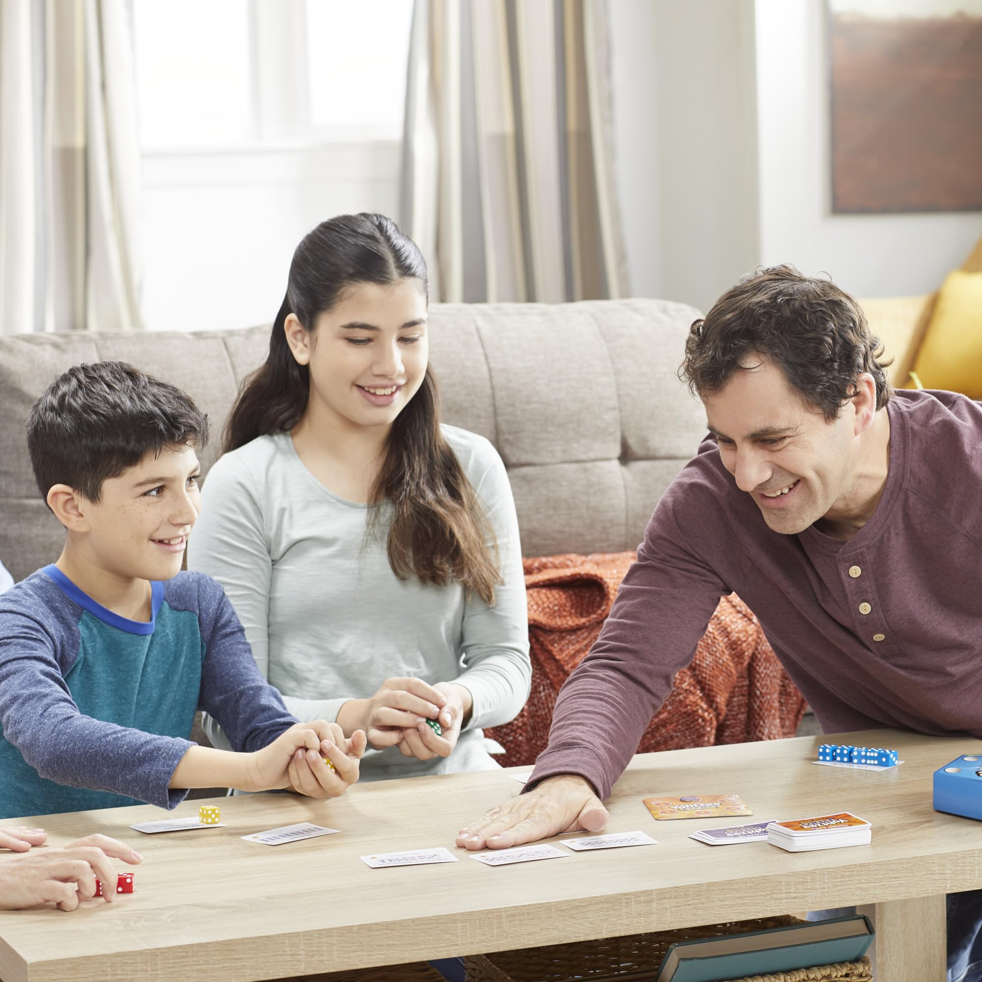 Players competing in a bustling, fast paced game session