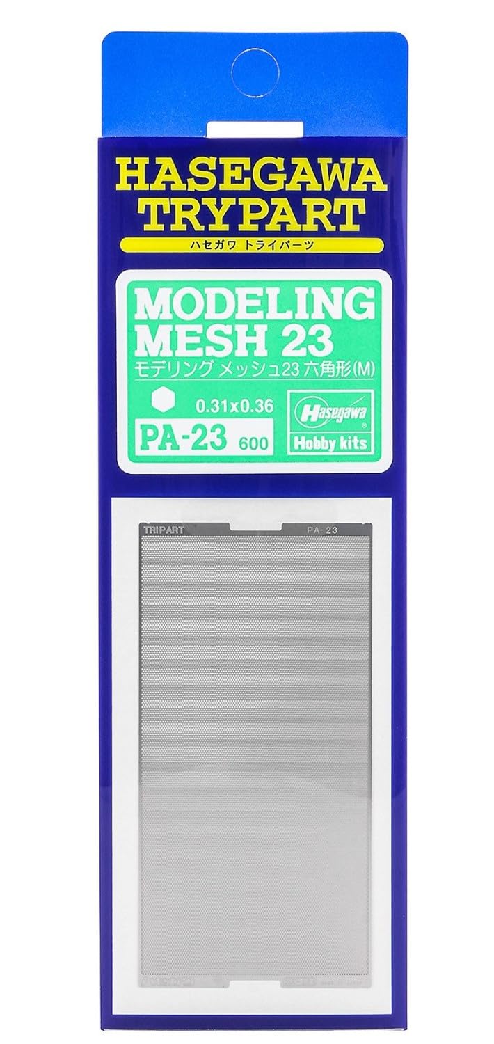 Hasegawa Photo Etch Mesh 23-hexagon enhances duct detailing for small-scale models.