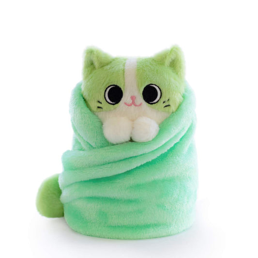 Hashtag Collectibles Purritos Series 2 Matcha cat toy figure, bright multi-color for playful display
